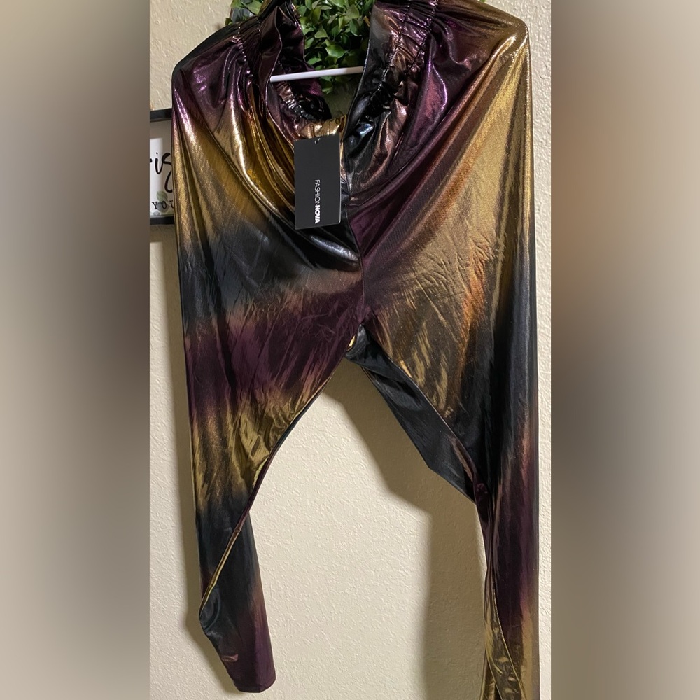 Metallic Multicolor Women's Pants - Picture 2 of 2